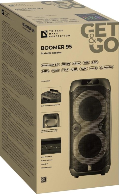 GŁOŚNIK DEFENDER BOOMER 95 BLUETOOTH 100W