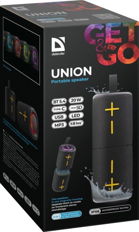 GŁOŚNIK DEFENDER UNION BLUETOOTH 20W