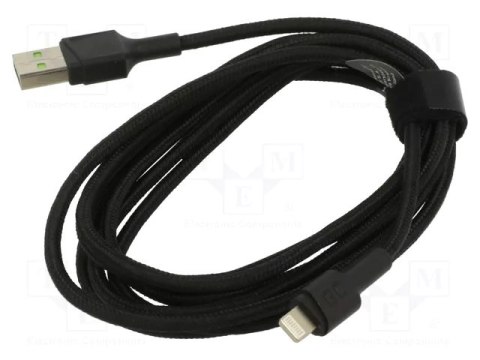 Kabel USB GREEN CELL Lightning 0.3