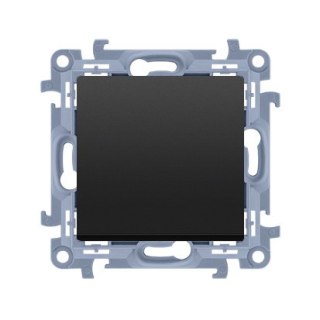 KONTAKT SIMON 10 MODUŁ CZARNY MAT PRZYCISK 1X 1Z SAMOZACISKI 10AX 250V