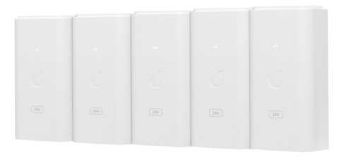 UBIQUITI POE-24-12W-5P Ubiquiti PoE-24 Passive PoE Adapter EU, 24V 0.5A, groud/ESD protection, 5 PACK
