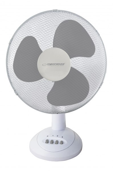 Wentylator biurkowy ESPERANZA 35cm EHF003WE Biało-szary