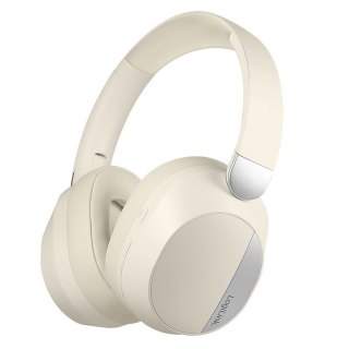Słuchawki z mikrofonem LogiLink BT0071C Bluetooth 6.0 Sound Wave, ANC, AUX 3,5mm , multi-control, kremowe
