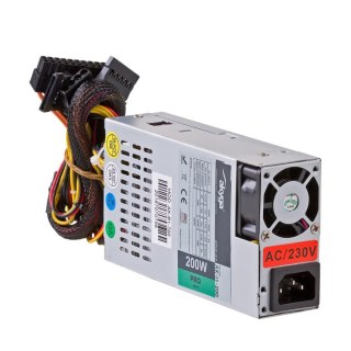 Zasilacz 1U mini ITX / Flex ATX 200W Akyga AK-I1-200 P4 PFC FAN 3xSATA - OPAK ZAST