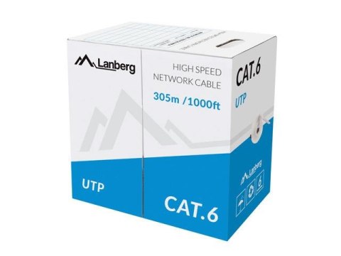 Kabel UTP Lanberg 1Gb/s 305m drut CCA Kabel UTP Lanberg 1Gb/s 305m drut CCA
