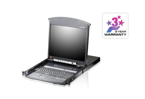 Konsola LCD 17" KVM ATEN KL1516AIM (KL1516AIM-AXA-AG) Dual Rail 16-port. kat.5 over IP Konsola LCD 17" KVM ATEN KL1516AIM (KL1516AIM-AXA-AG) Dual Rail 16-port. kat.5 over IP