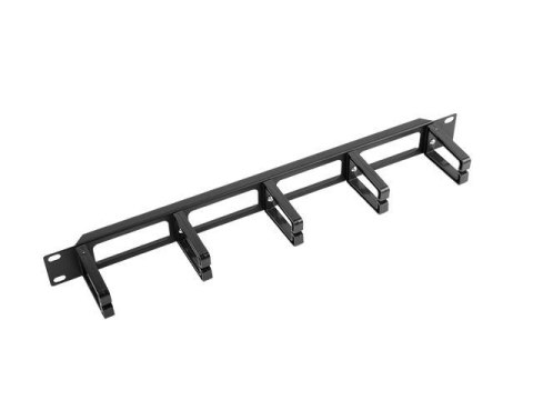 Organizer kabli Lanberg AK-1202-B 19" 1U z 5 plastikowymi uchwytami - typ B czarny Organizer kabli Lanberg AK-1202-B 19" 1U z 5 plastikowymi uchwytami - typ B czarny