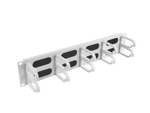 Organizer kabli Lanberg AK-1204-S 19" 2U z 5 uchwytami panel szczotkowany - typ B szary Organizer kabli Lanberg AK-1204-S 19" 2U z 5 uchwytami panel szczotkowany - typ B szary