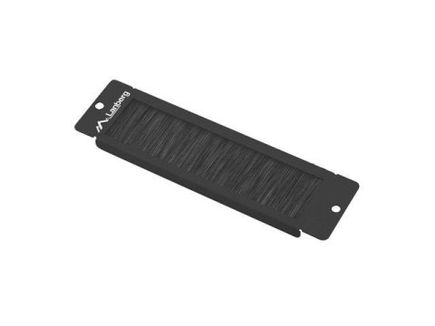 Panel szczotkowy Lanberg AK-1104-B do szafy 10" montowany w przepustach kablowych czarny Panel szczotkowy Lanberg AK-1104-B do szafy 10" montowany w przepustach kablowych czarny