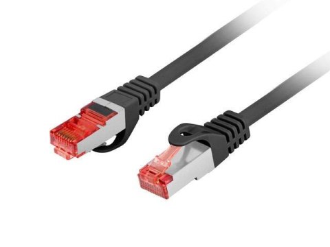 Patchcord Lanberg FTP kat.6 0,25m LSZH CU fluke passed czarny Patchcord Lanberg FTP kat.6 0,25m LSZH CU fluke passed czarny