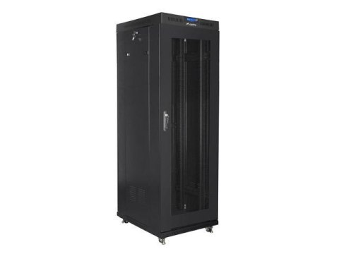 Szafa instalacyjna stojąca 19" 37U 600x800 czarna drzwi perforowane LCD Lanberg (flat pack) Szafa instalacyjna stojąca 19" 37U 600x800 czarna drzwi perforowane LCD Lanberg (flat pack)