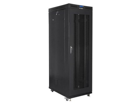 Szafa instalacyjna stojąca 19" 42U 800x1000 czarna drzwi perforowane LCD Lanberg (flat pack) Szafa instalacyjna stojąca 19" 42U 800x1000 czarna drzwi perforowane LCD Lanberg (flat pack)