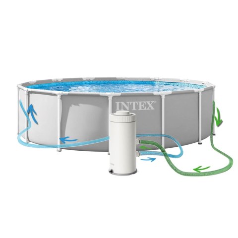 Basen ogrodowy stelażowy 427 x 107 cm 12w1 INTEX 26720ND