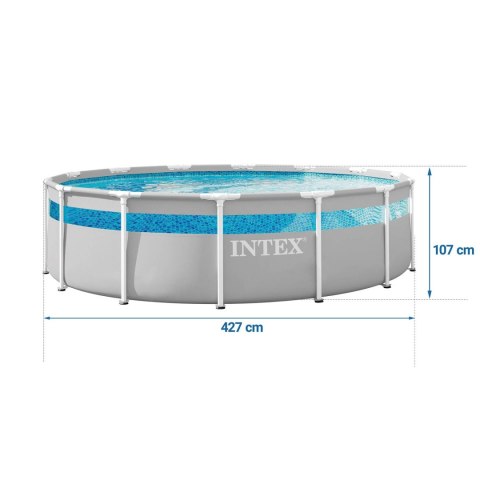 Basen ogrodowy stelażowy 427 x 107 cm 12w1 INTEX 26722ND