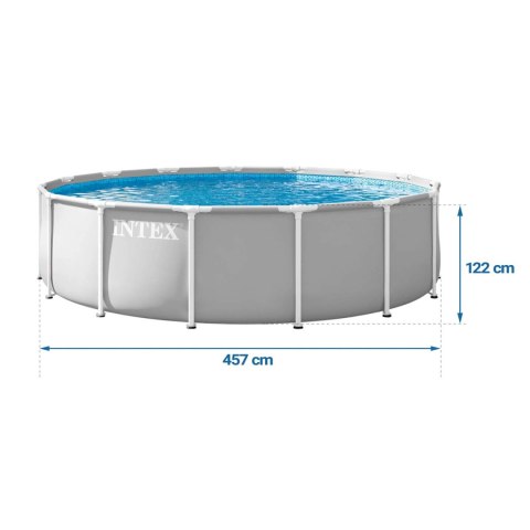 Basen ogrodowy stelażowy 457 x 107 cm 12w1 INTEX 26724ND