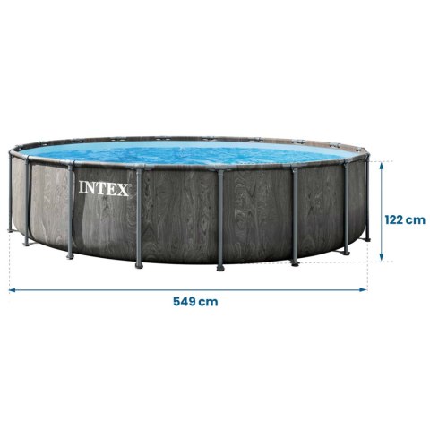 Basen ogrodowy stelażowy 549 x 122 cm 12w1 INTEX 26744ND