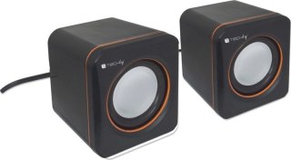 TECHLY Głośniki komuterowe 2.0 jack 3.5 mm 3W zasilanie USB ICC SP-320ETY