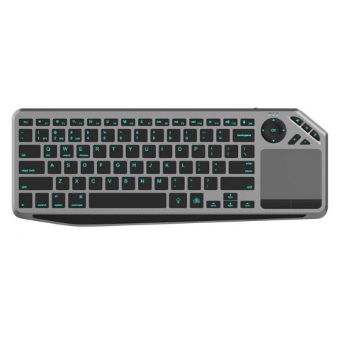 TECHLY Klawiatura bezprzewodowa Bluetooth 2.4GHz USB touchpad LED ICTB9801TB
