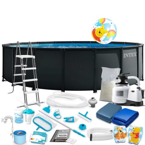 Basen ogrodowy stelażowy 549 x 132 cm 21w1 INTEX 26330NS