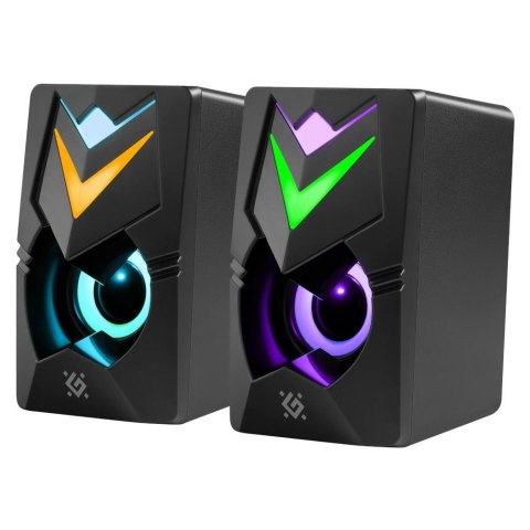 Głośniki Defender J4 2.0 6W USB podświetlenie LED RGB