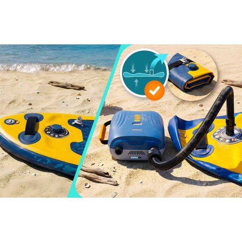 Pompka elektryczna do materaca pontonu SUPa + 6 przejściówek 12V Neo-Sport NS-713