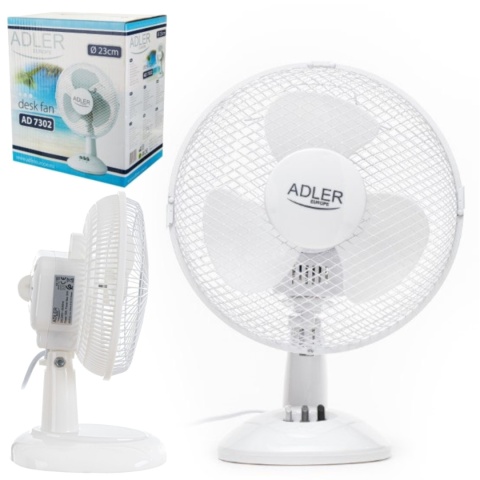 Adler AD 7302 Wentylator wiatrak biurkowy stołowy 23cm 56Db 45W