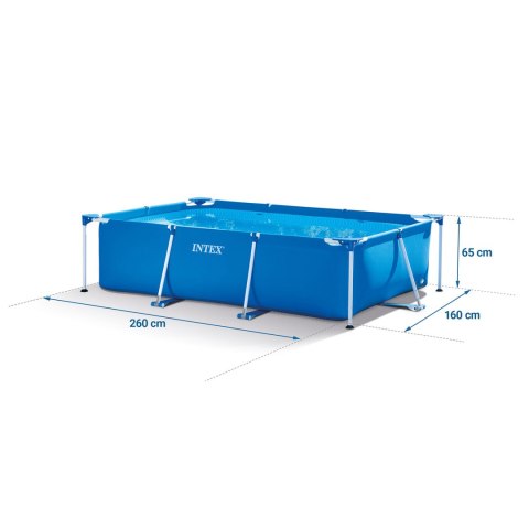 Basen ogrodowy stelażowy 260 x 160 x 65 cm 15w1 INTEX 28271