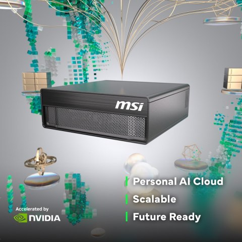 MSI AI EdgeXpert MS-C931 ARM Cortex-X925 10Core + ARM Cortex-A725 10Core 128GB LPDDR5x SSD4TB M.2 NVMe NVIDIA GB10 Grace Blackwe