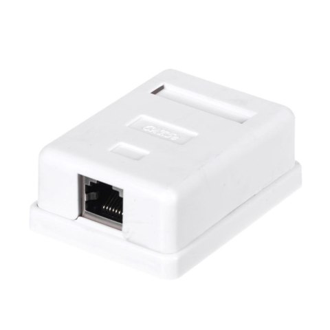 Gniazdo natynkowe kompletne 1xRJ45 8p8c FTP Cat5e LSA Netrack Gniazdo natynkowe kompletne 1xRJ45 8p8c FTP Cat5e LSA Netrack