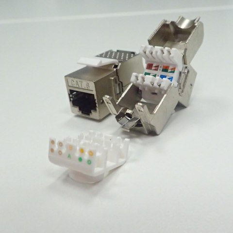 Moduł keystone Jack RJ45 kat. 6A FTP, beznarzędziowy Netrack Moduł keystone Jack RJ45 kat. 6A FTP, beznarzędziowy Netrack