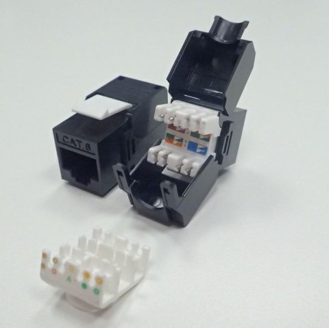 Moduł keystone Jack RJ45 kat. 6A UTP, beznarzędziowy Netrack Moduł keystone Jack RJ45 kat. 6A UTP, beznarzędziowy Netrack