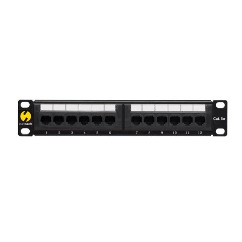 Patch panel 10'' Netrack 12-portów kat. 5e UTP Patch panel 10'' Netrack 12-portów kat. 5e UTP