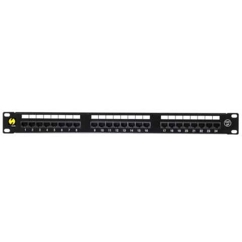 Patch panel 19'' Netrack 24-porty kat. 5e UTP, z półką Patch panel 19'' Netrack 24-porty kat. 5e UTP, z półką