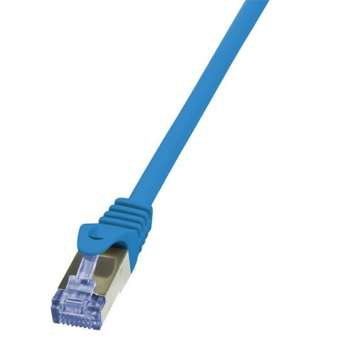 Patchcord LogiLink CQ3096S Cat.6A S/FTP 10m niebieski Patchcord LogiLink CQ3096S Cat.6A S/FTP 10m niebieski