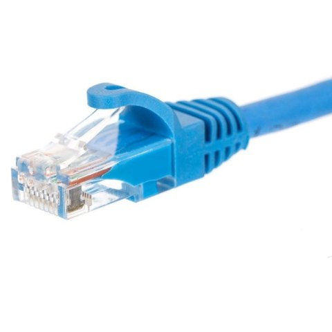 Patchcord RJ45, Netrack osłonka zalewana, kat. 6 UTP, 5m niebieski Patchcord RJ45, Netrack osłonka zalewana, kat. 6 UTP, 5m niebieski