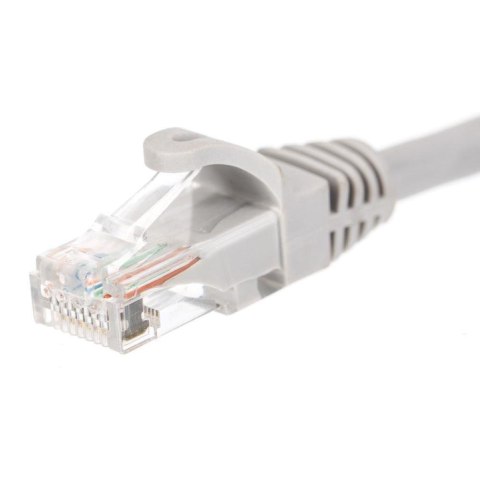 Patchcord RJ45, Netrack osłonka zalewana, kat. 6 UTP, 5m szary Patchcord RJ45, Netrack osłonka zalewana, kat. 6 UTP, 5m szary