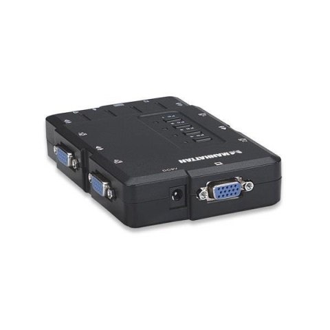 Przełącznik KVM Manhattan 4-portowy USB, Audio Przełącznik KVM Manhattan 4-portowy USB, Audio