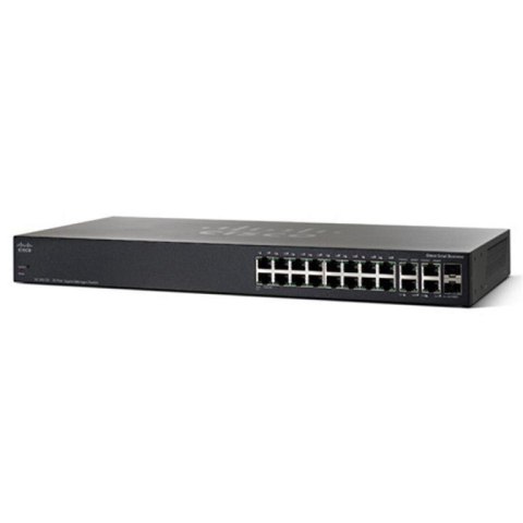 Switch zarządzalny Cisco SG300-20 18x100/1000 2xSFP Combo Rack (SRW2016-K9)