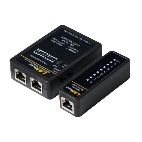 Tester kabli sieciowych LogiLink WZ0015 z jednostką zdalną Tester kabli sieciowych LogiLink WZ0015 z jednostką zdalną