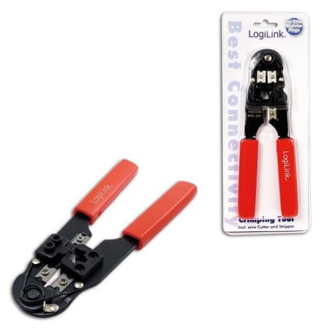 Zaciskarka do złacz RJ45 LogiLink WZ0004 z obcinarką Zaciskarka do złacz RJ45 LogiLink WZ0004 z obcinarką