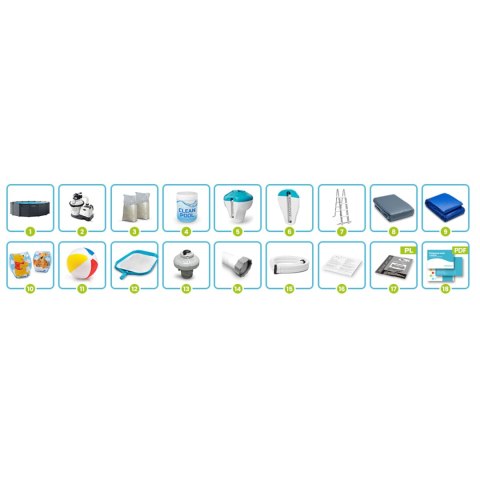 Basen ogrodowy panelowy 478 x 124 cm 18w1 INTEX 26384ND