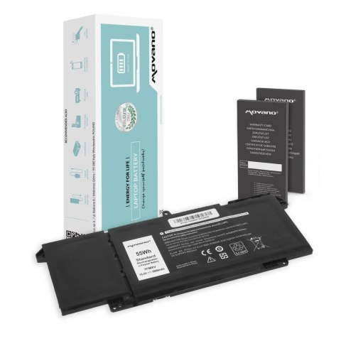 Bateria Movano do notebooka Dell Latitude 5320, 7320, 7420, 7520, 7FMXV (15.2V) (3600 mAh)