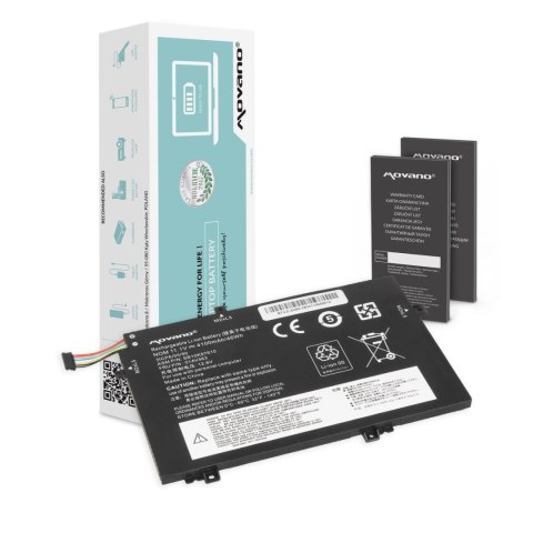 Bateria Movano do notebooka Lenovo ThinkPad L14, L15, L480, L490, L580, L590, 01AV463, SB10K97610 (10.8V-11.1V) (4100 mAh)