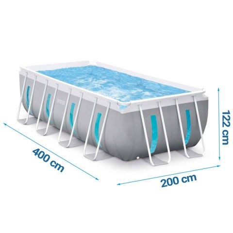 Basen ogrodowy stelażowy 400 x 200 x 122 cm 12w1 INTEX 26770