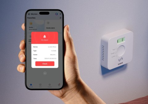 SAFEMI Czujnik dymu - WiFi - Gwarancja 3 lata SHC-10W