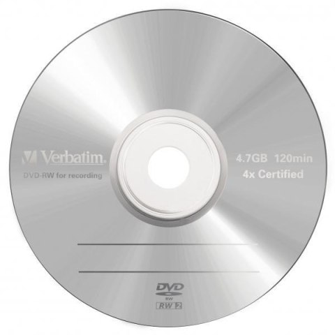 Płyty DVD-RW Verbatim SERL jewel box (5szt)