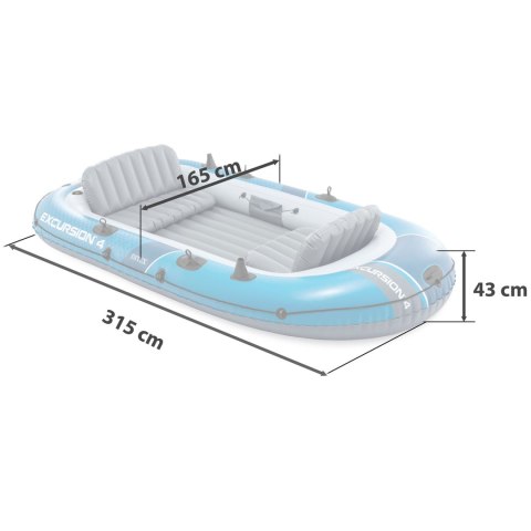 Ponton Excursion 4 Set 315 x 165 x 43 cm INTEX 68324