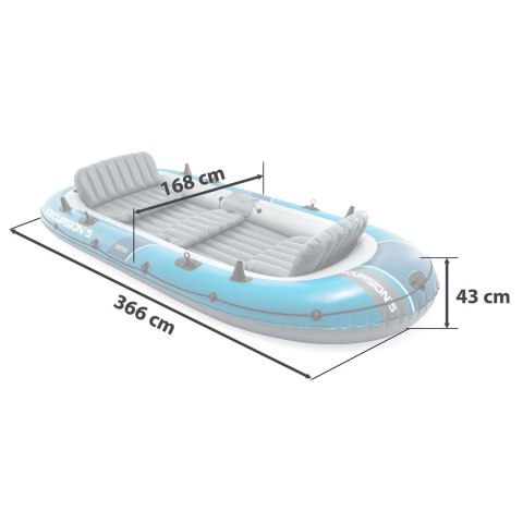 Ponton Excursion 5 Set 366 x 168 x 43 cm INTEX 68325