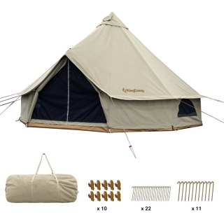 Namiot Glamping Ogrodowy Indiański Tipi 4x4m Bawełna KING CAMP