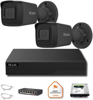 Zestaw monitoringu Hilook 2x IPC-B141H-C z dyskiem 2TB